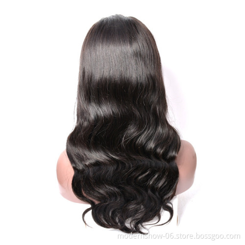 Lace Frontal Human Hair Wigs Vendors Pre Plucked Virgin Wig Body Wave 360 Transparent HD Full Lace Human Hair Wig
